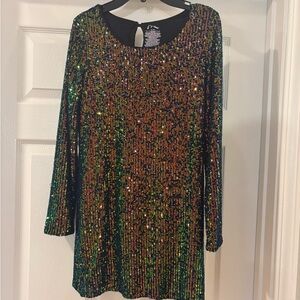 Girl’s Sequin Party Dress 14 - XL Art Class Formal Fancy New Years Holiday